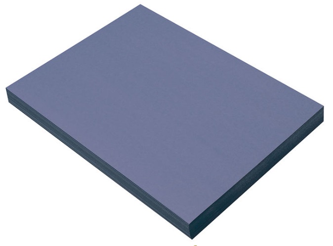 Pacon 7403 Blue Construction Paper - 9" x 12" - 50/pkg