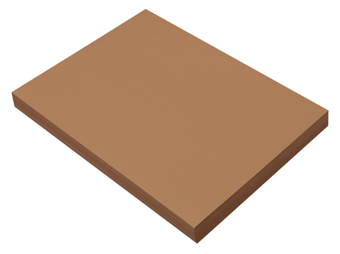Pacon 6703 Brown Construction Paper - 9" x 12" - 50/pkg