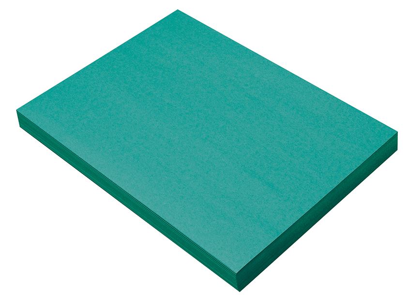 Pacon 7703 Turquoise Construction Paper - 9" x 12" - 50/pkg
