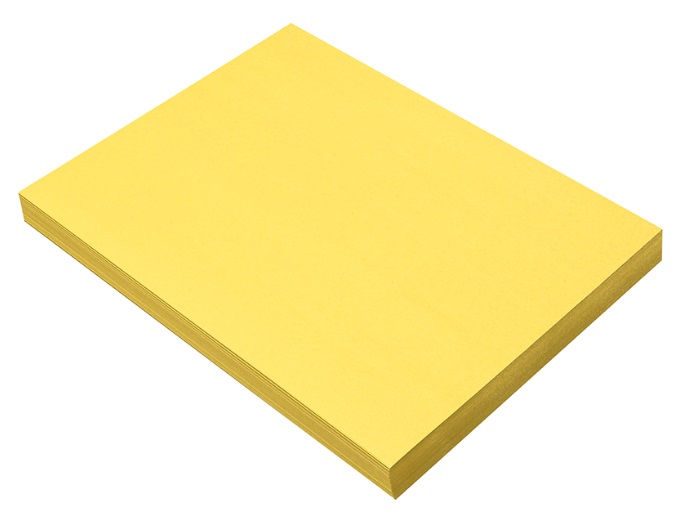 Pacon 8403 Yellow Construction Paper - 9" x 12" - 50/pkg