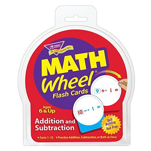Trend T1672  Math Wheel Flash Cards  Addition and Subtraction