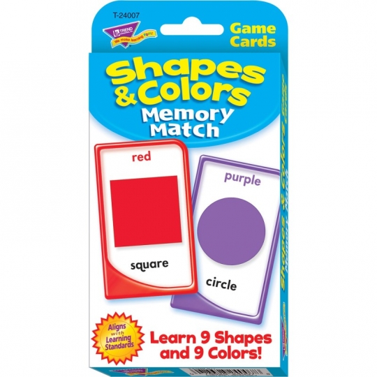 Trend 24007 Shapes and Colors Memory Match Game