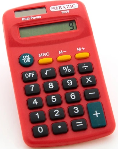 8-Digit Dual Power Pocket Size Calculator