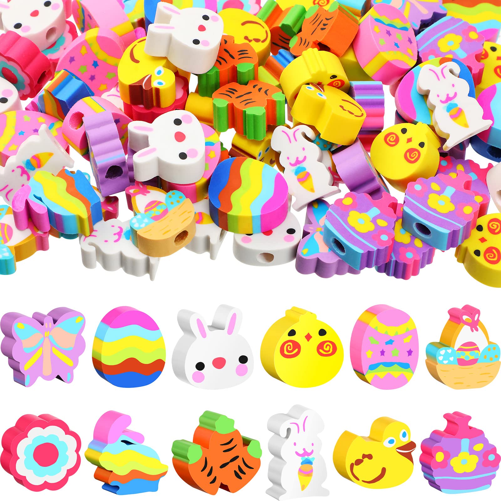 Moon 52981 Award Erasers - Easter Assorted