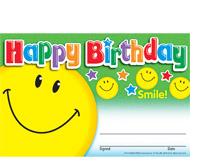 Trend T81081 Recognition Happy Birthday Smile - 5.5" x 8.5"