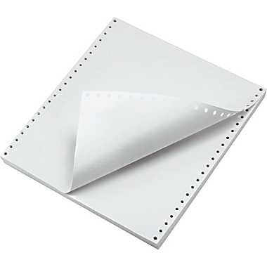 White Computer Paper Ultra Perforated - 8.5''x11'' - 1266811002