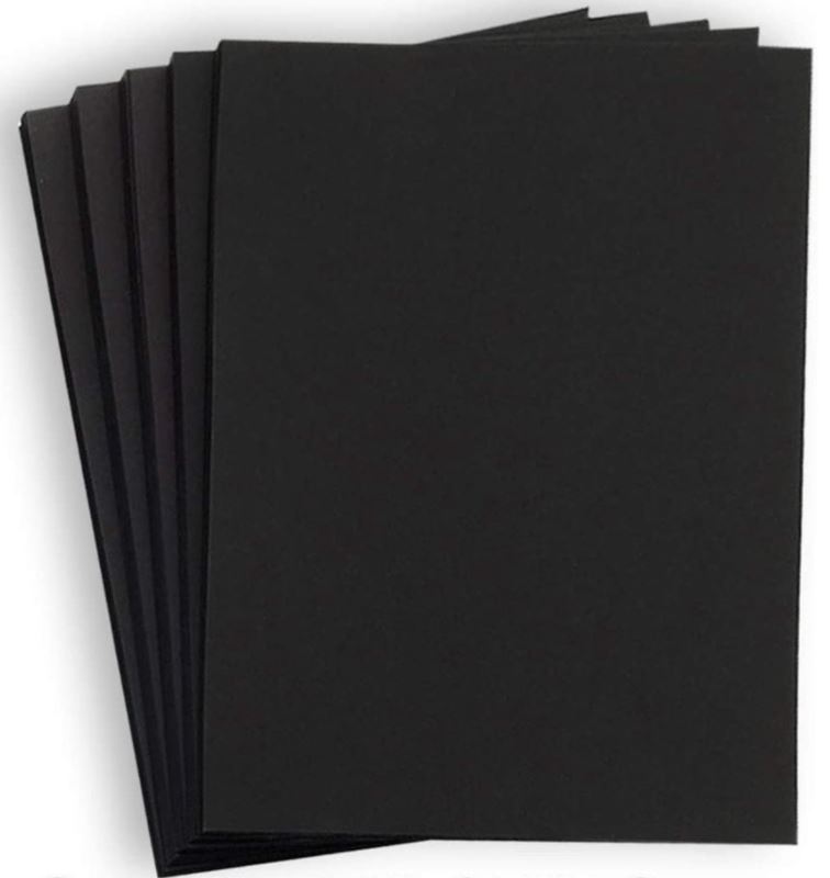 Black 65 lb Cover Card Stock Paper - 10 x 13 - 100/package