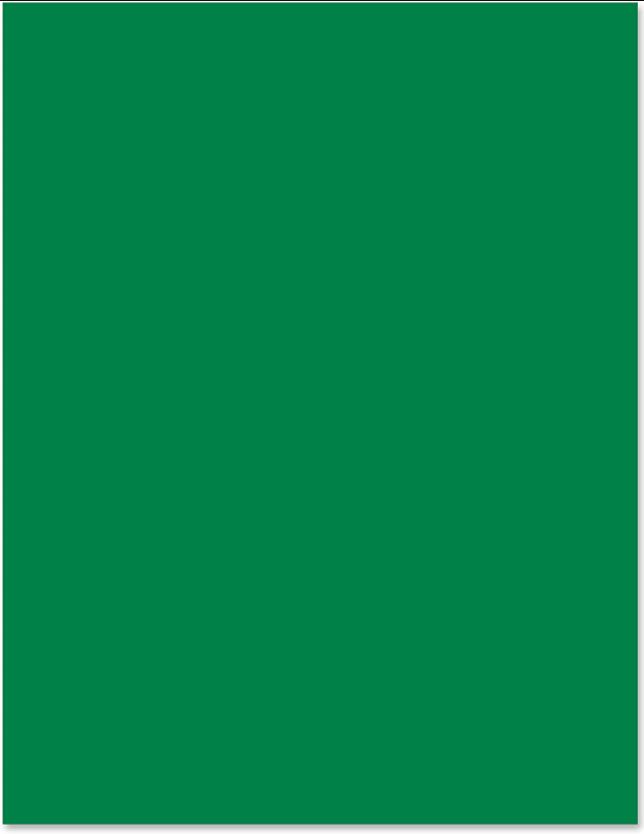 Green 65 lb Cover Card Stock - 10 x 13 - 100/package