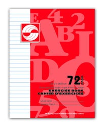 APP Canada Exercise Book Wide Ruled - 7''x9''  - 72pgs - 01096