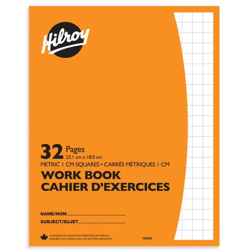 Hilroy 12042 Stitched Graph Exercise Book - 32 Page - cmxcm