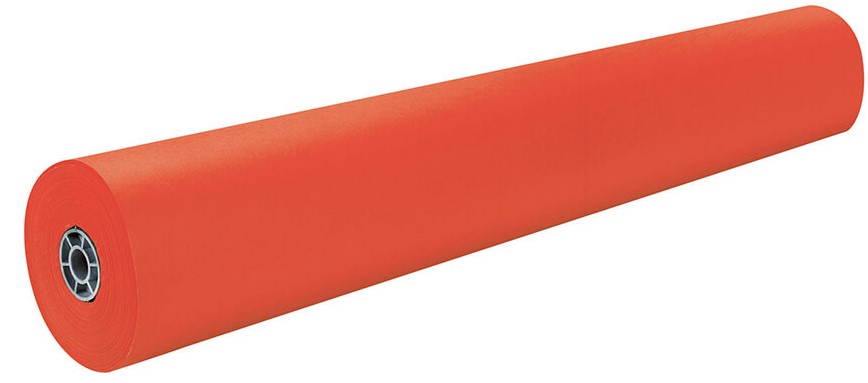 Pacon 63100 Orange Rainbow Kraft Roll - 36" x 1000'