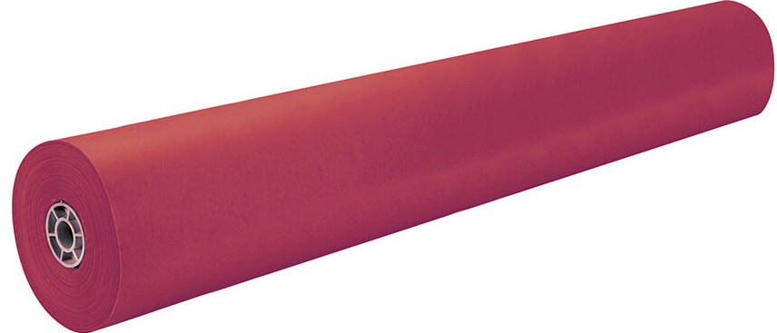 Pacon 63030 Scarlet Rainbow Kraft Roll - 36" x 1000'