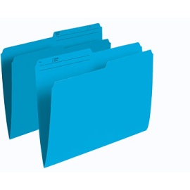 Continental 41503 Blue File Folders - Letter Size