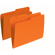 Continental 41507 Orange File Folders - Letter Size