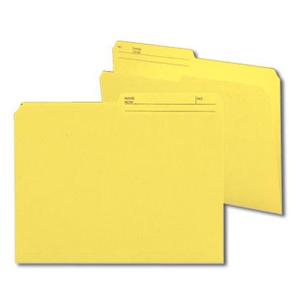 Continental 41505 Yellow File Folders - Letter Size