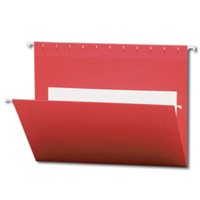 Continental 30524 Red Hanging File Folders - Letter Size