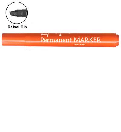 LiquiMark 91205 Permanent Markers Orange - Chisel Tip