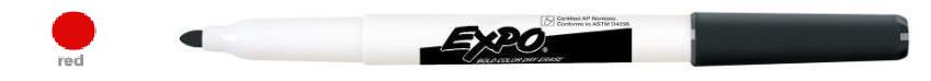 Sanford 86002 Expo Low Odor White Board Marker Red - Fine Point