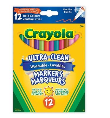 Crayola 568612 Bold Fine Tipped Markers 12/pk