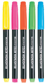 MonAmi 20101 Pocket Highlighter Pen - Yellow