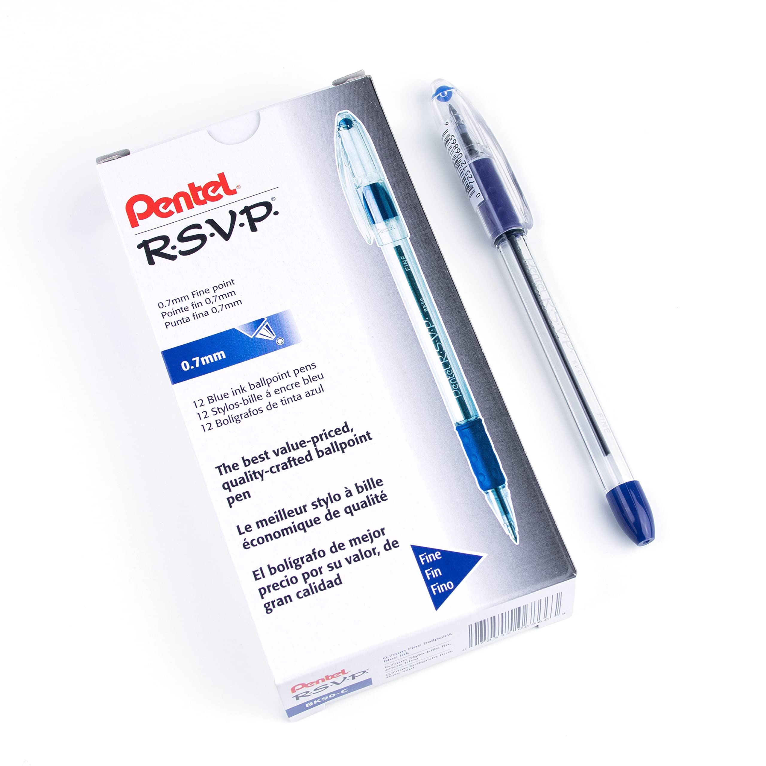 Pentel BK90C RSVP Pen Blue - Fine Point
