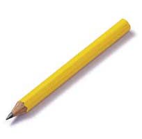 Dixon 14998 Golf Pencils Presharpened - 3.5" - 144 pencils
