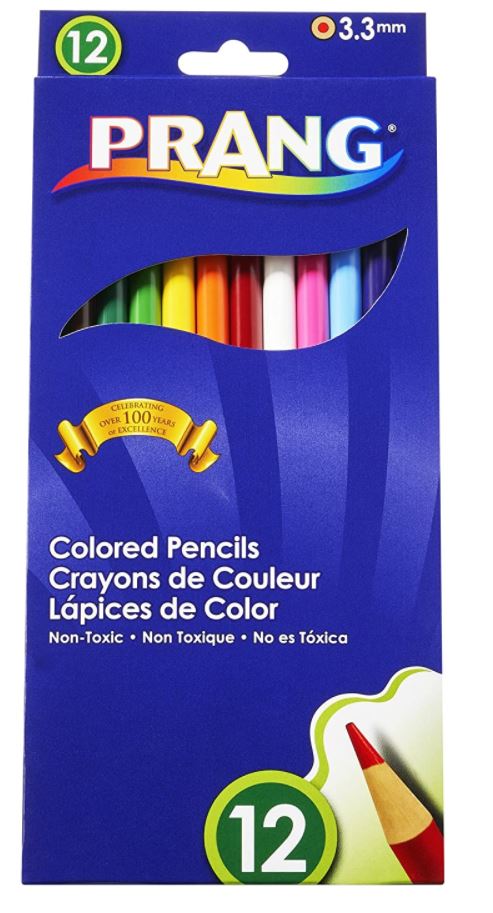 Dixon 22120 Prang Coloured Pencils - 12 Pack