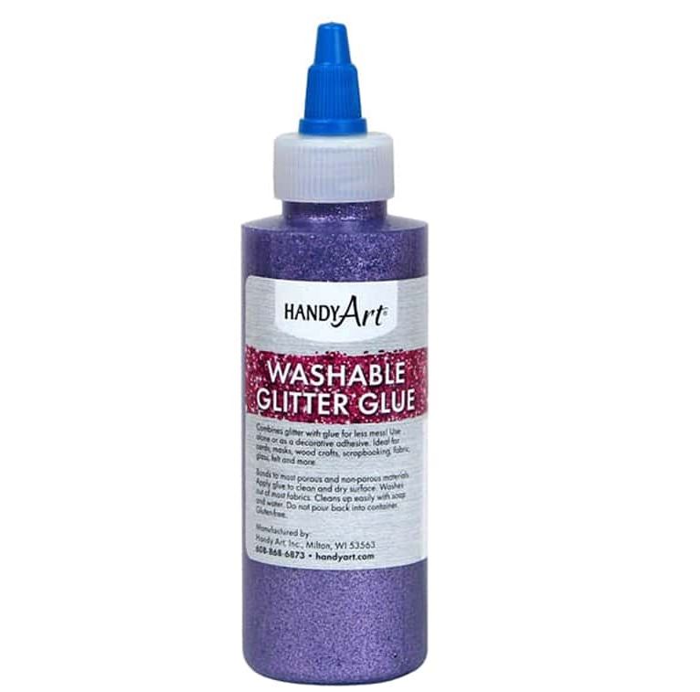 Handy Art 144-040 Glitter Glue Violet - 4oz