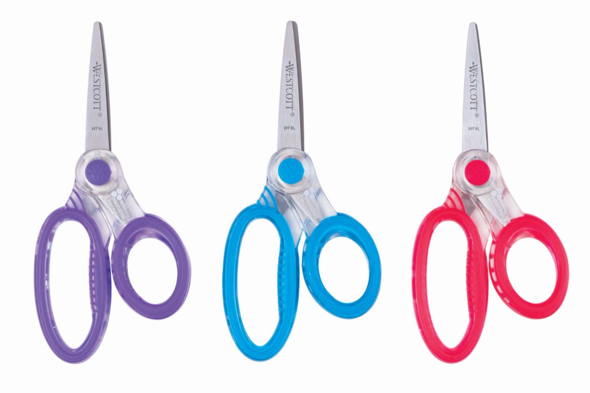 Westcott Super Safety Child Scissors - 5 Overall Length - Left Right -  Metal - Blunted Tip - Purple