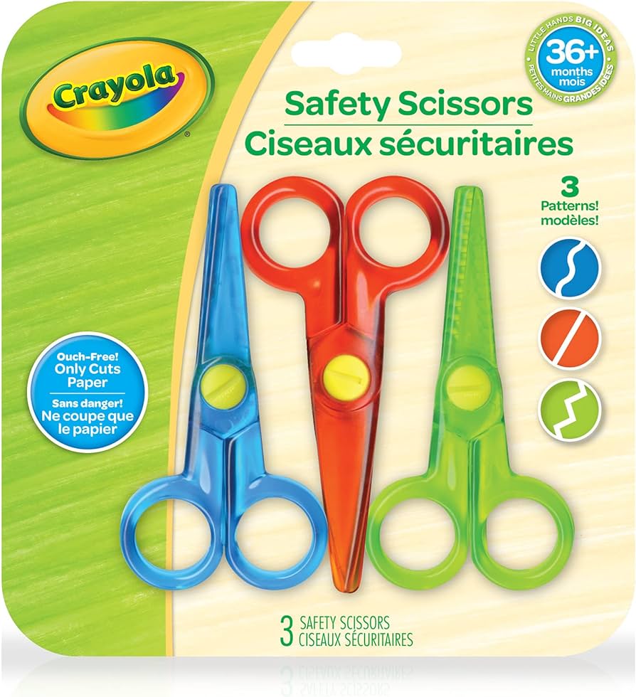Crayola 806874 Safety Scissors Assorted Blades