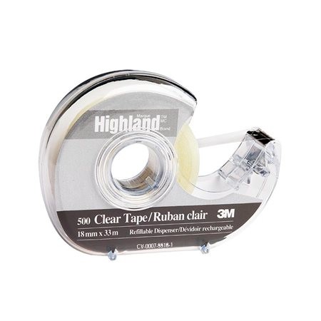 3M Highland Tape Cellulose With Hand Disp. - 3/4"x33m - Each -500-18PP