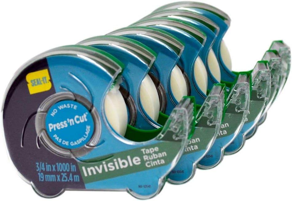 Seal-It Invisible Tape w/Disp 64101  - 3/4"x26m - Each