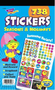 Trend T5006 Sticker Pad Seasons and Holidays - 5 3/4" x 9.5"