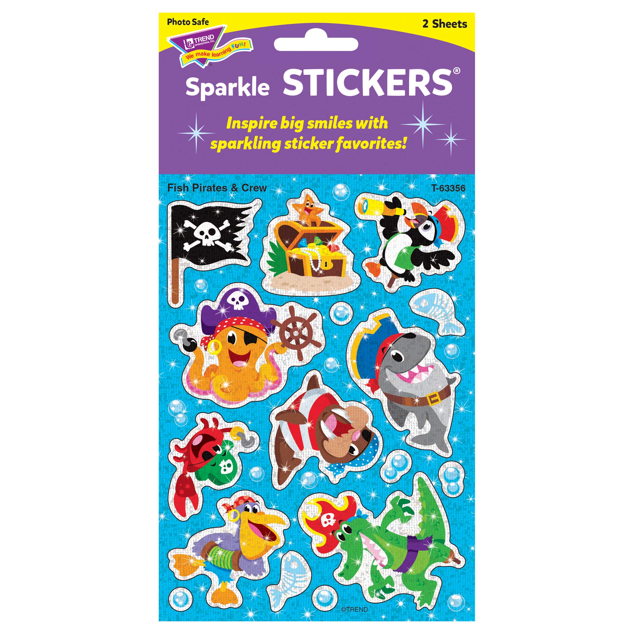 Trend T63356 Sparkle Sticker Fish Pirates & Crew