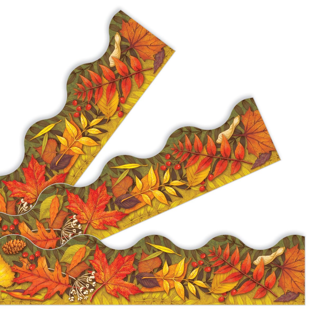 Trend T92337 Terrific Trimmers Fall Leaves - 2 1/4" x 39"