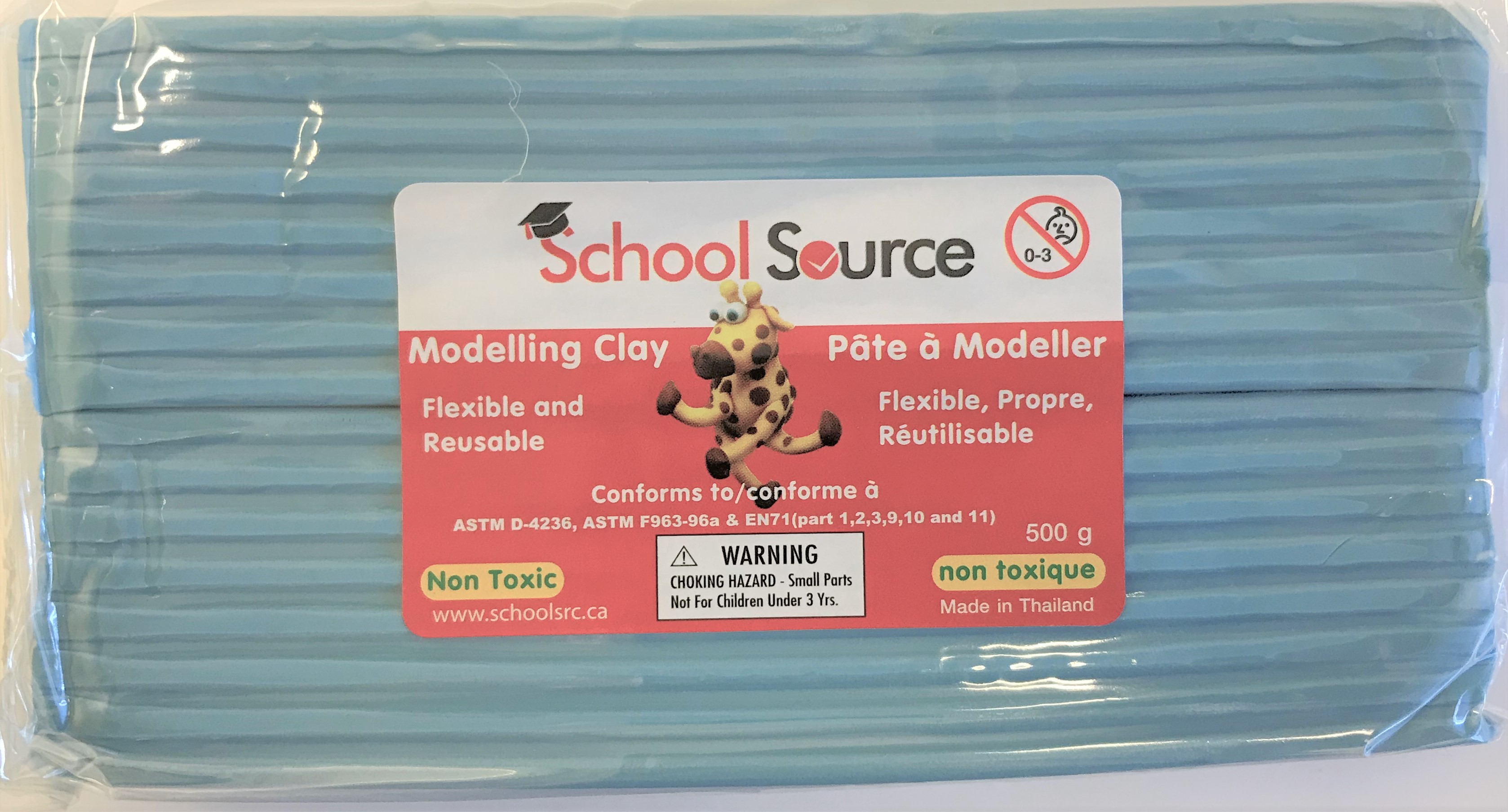 School Source Quality Soft Modeling Clay Light Blue - 500gm
