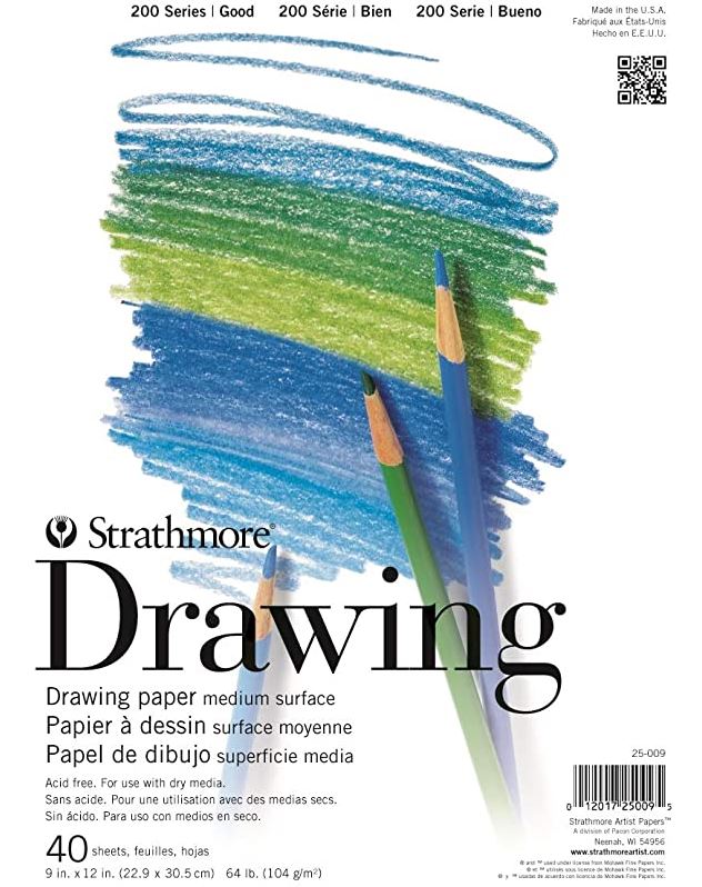 Strathmore 25-009 Student Drawing Pad - 9x12 - 40 sheets