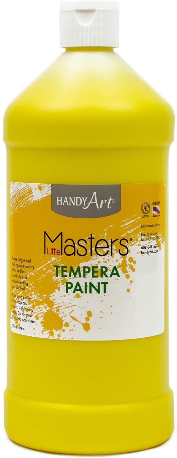 Handy Art 203710 Little Masters Tempera Paint Yellow - 32 oz