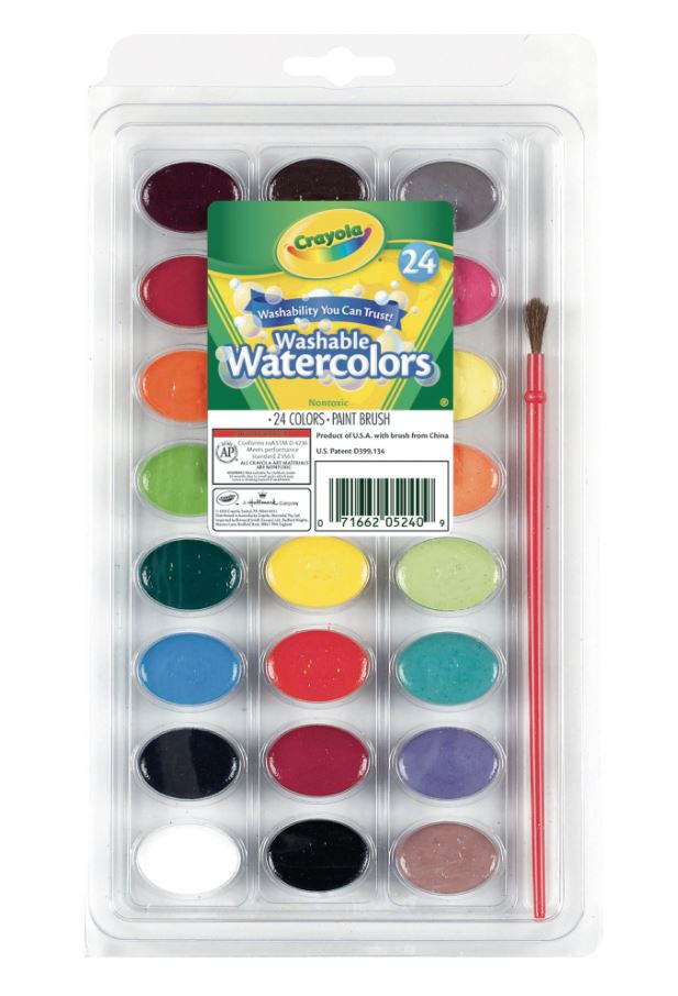 Crayola 532400 Water Colour Paint Set-24/Set