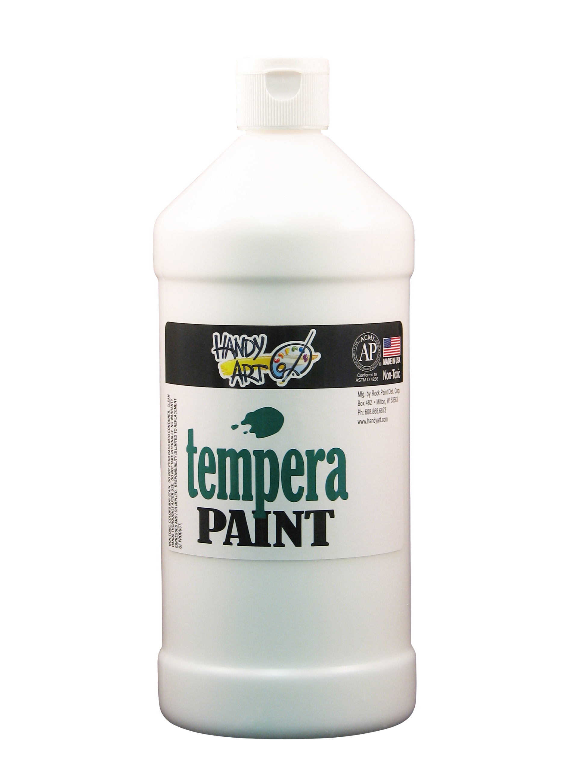 Handy Art 203005 Premium Tempera Paint White - 32oz