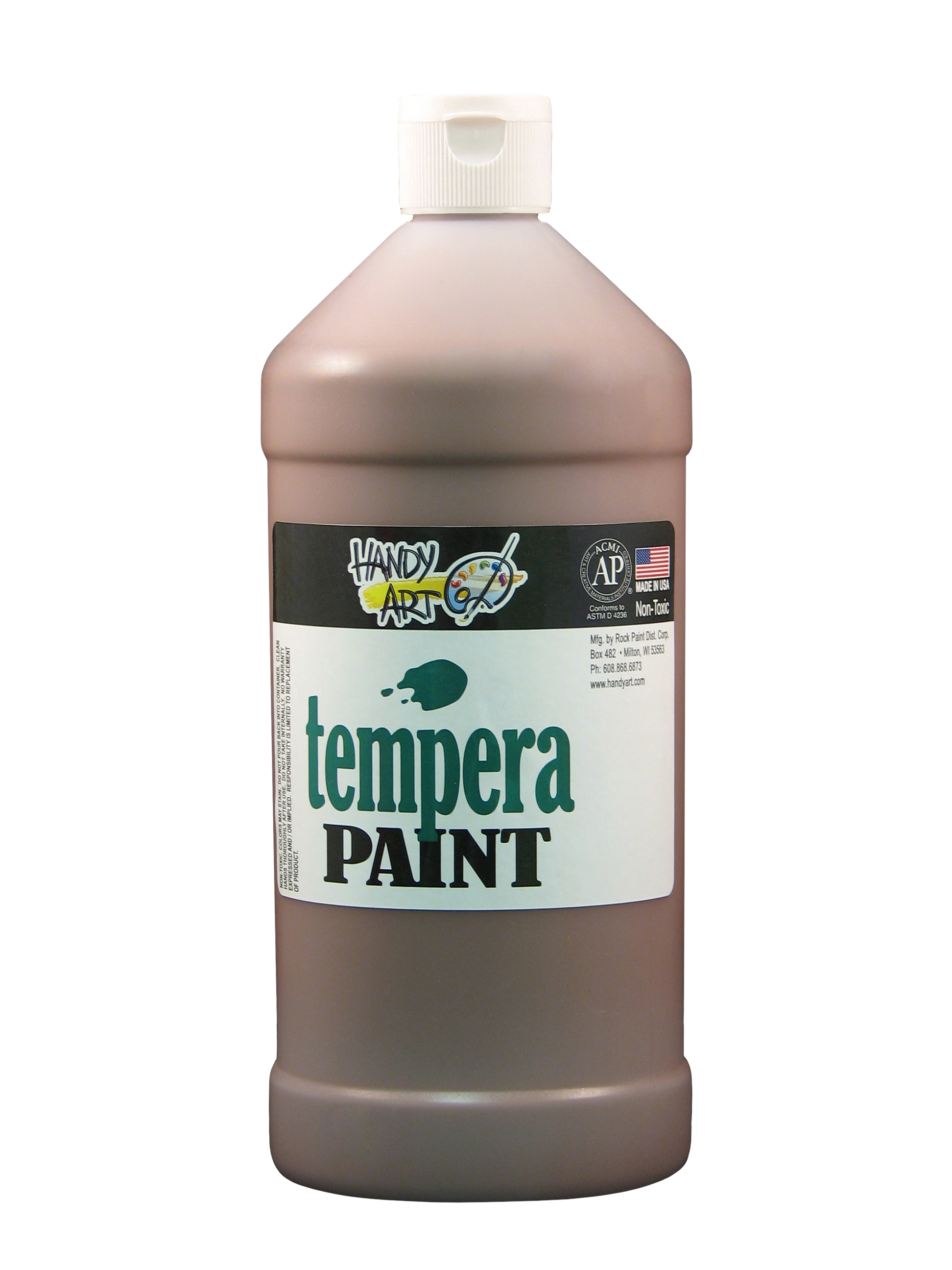 Handy Art 203050 Premium Tempera Paint Brown - 32oz