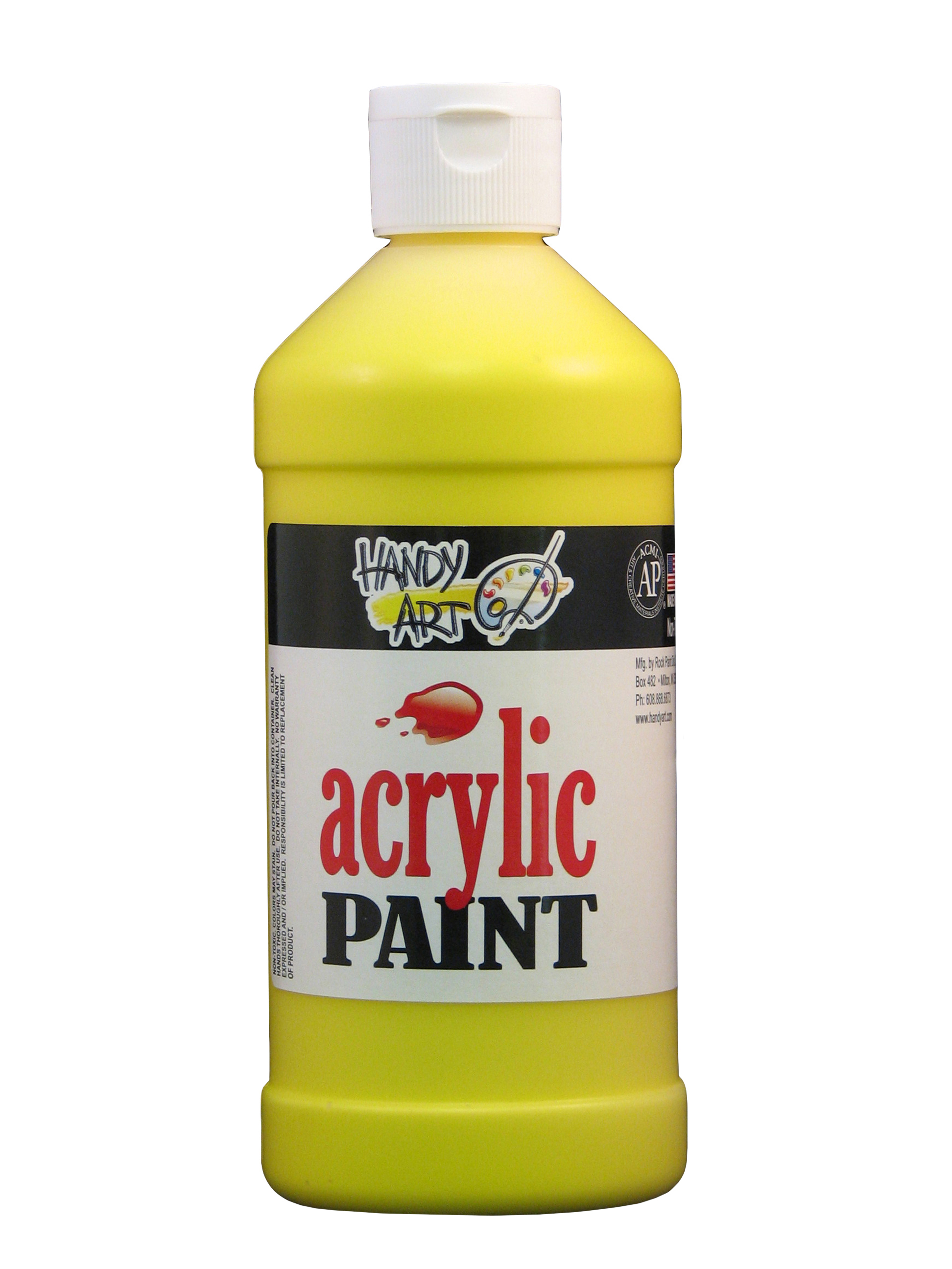 Handy Art 103010 Student Acrylic Paint Chrome Yellow - 32 oz