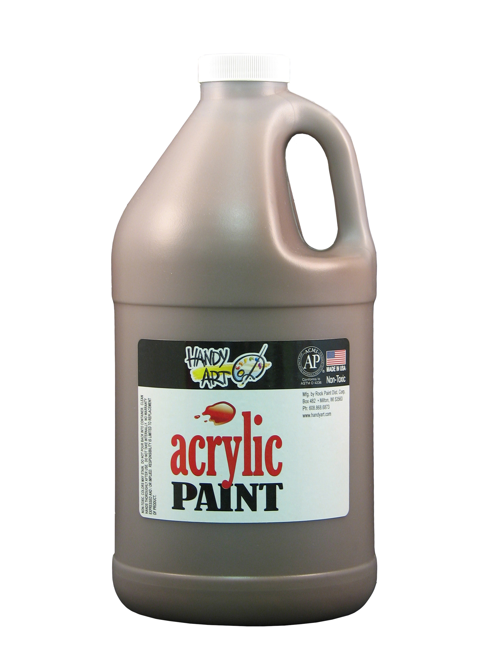 Handy Art 102090 Acrylic Paint Brown - 1/2 Gallon