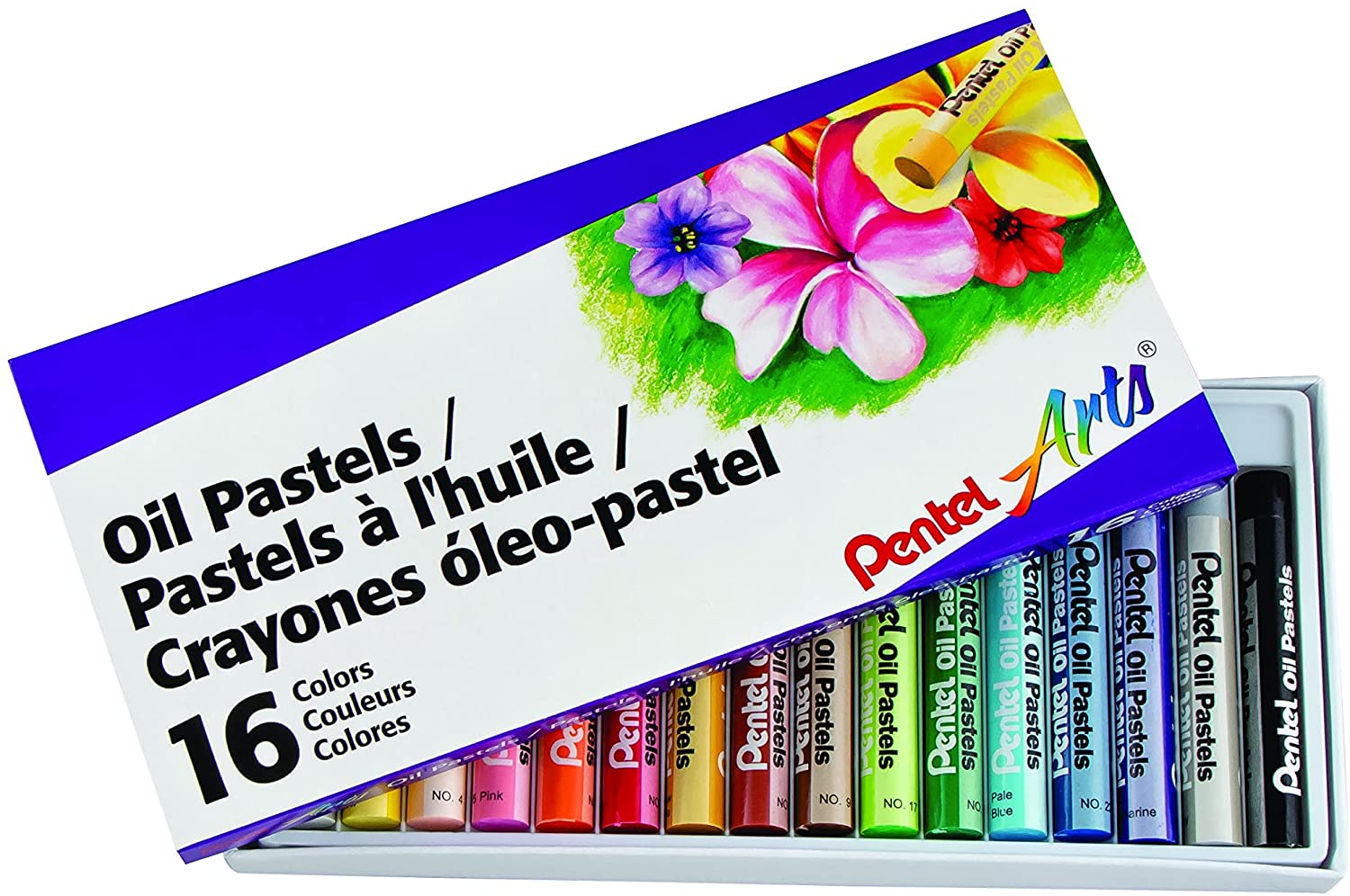 Pentel Oil Pastels - 16/package