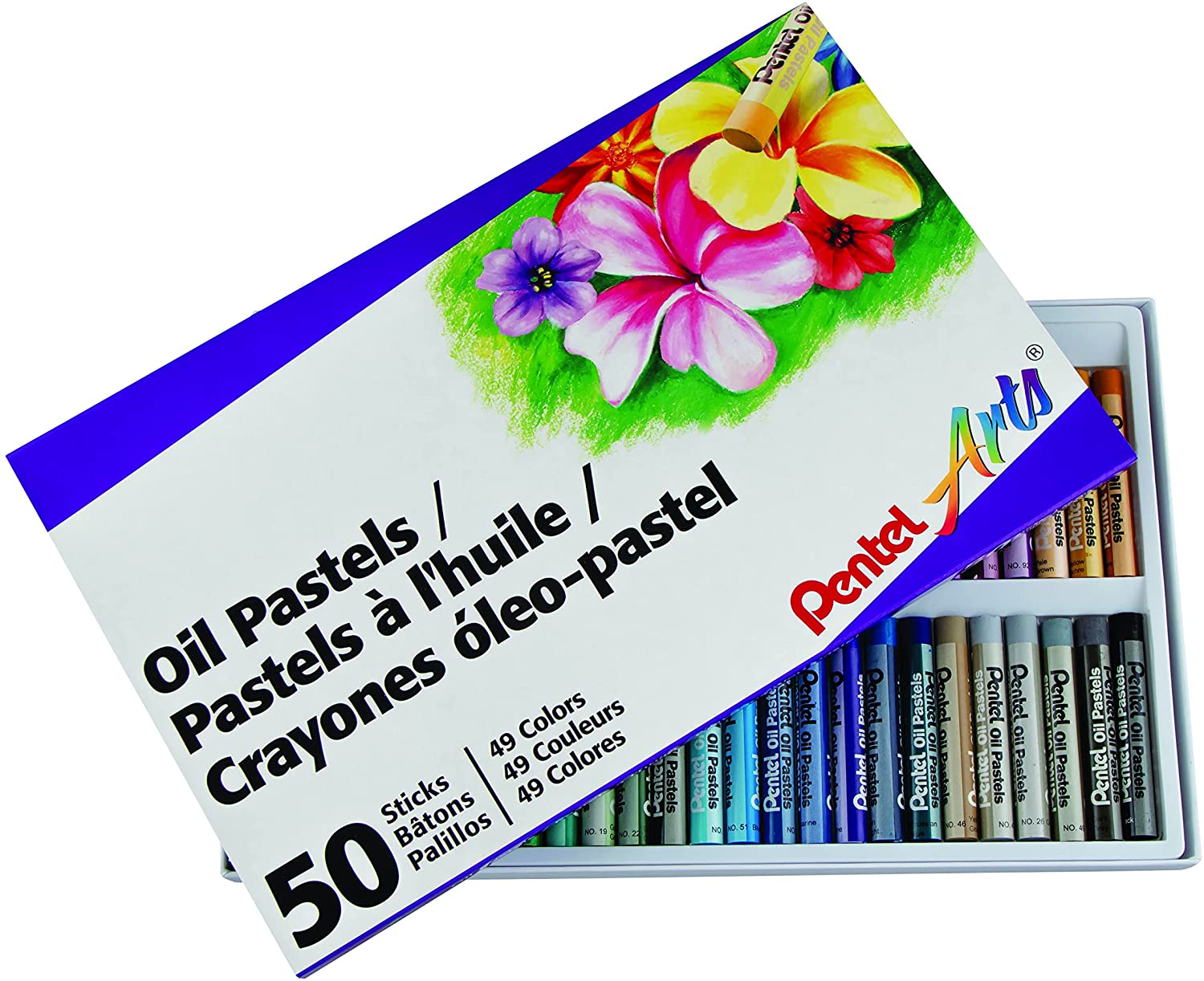 Pentel Oil Pastels - 50 Package