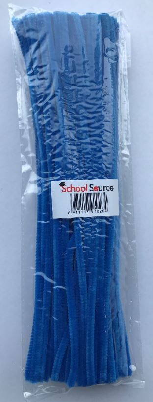 Pipe Cleaners Blue - 12" - 100/pkg 6mm