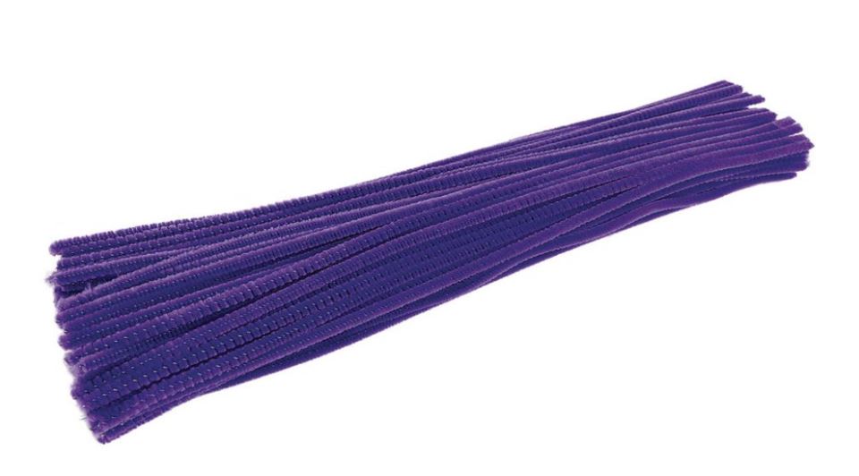 Pipe Cleaners Violet - 12" - 100/pkg 6mm