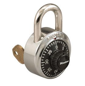 Master Lock 1525 Combination Padlock Key Control (min order 100 pack)